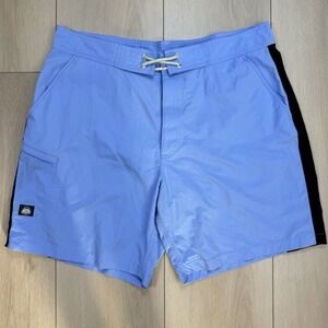 Y2K/VTG Brooks Brothers Country Club ProSport Blue Swim Trunks Mens W38 Nylon
